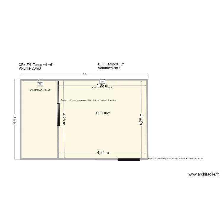 CARREFOUR EXPRESS ISOLELLA. Plan de 2 et 29 m² CARREFOUR EXPRESS ISOLELLA. Plan de 2 et 29 m²