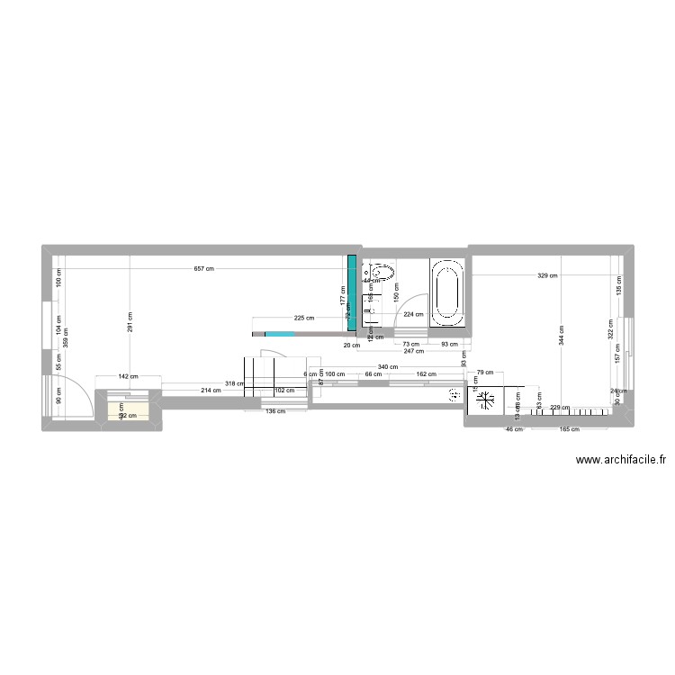 Lalancette. Plan de 1 pièce et 0 m2