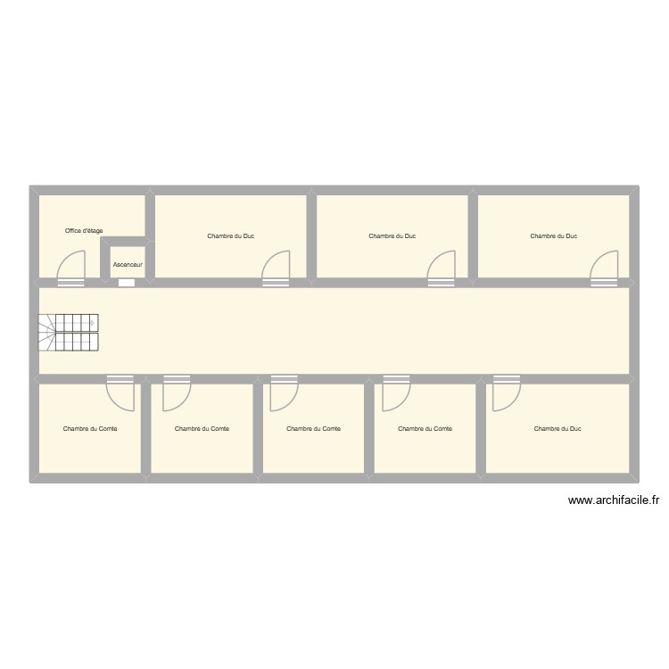 etage. Plan de 0 pièce et 0 m2
