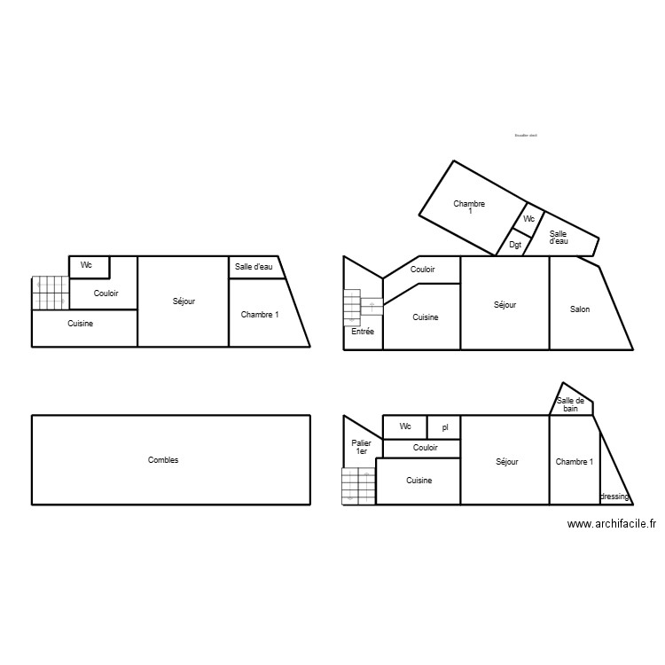 DOUARNENEZ CLOAREC. Plan de 24 pièces et 103 m2