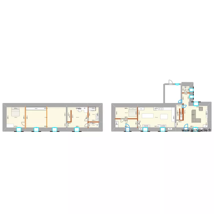 les touches1. Plan de 11 Pièces et 189 m² les touches1. Plan de 11 Pièces et 189 m²