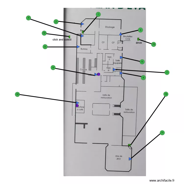mcdo tourville la riviere. Plan de 