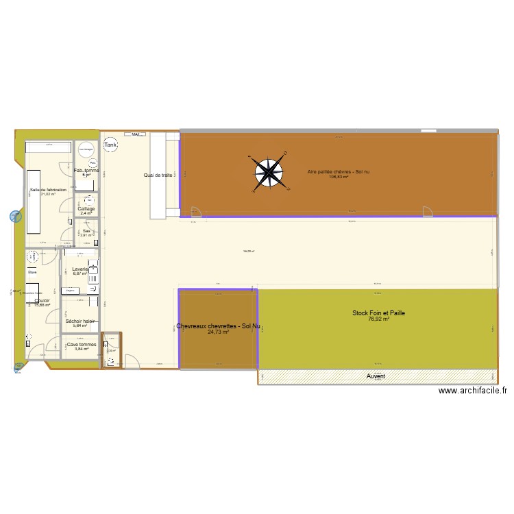 From. Plan de 16 pièces et 458 m2