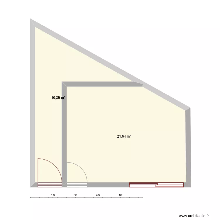 cabane. Plan de 2 et 32 m² cabane. Plan de 2 et 32 m²