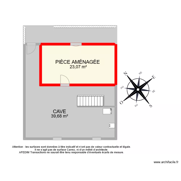 BI 23221. Plan de 23  et 226 m²