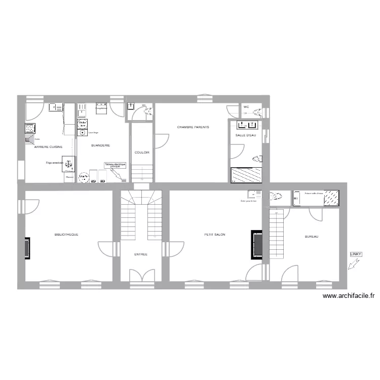 Batiment A + B. Plan de 