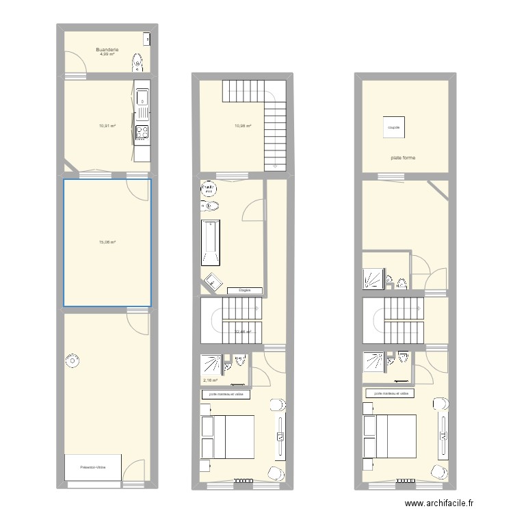chimay centre plan 2. Plan de 8 pièces et 147 m2