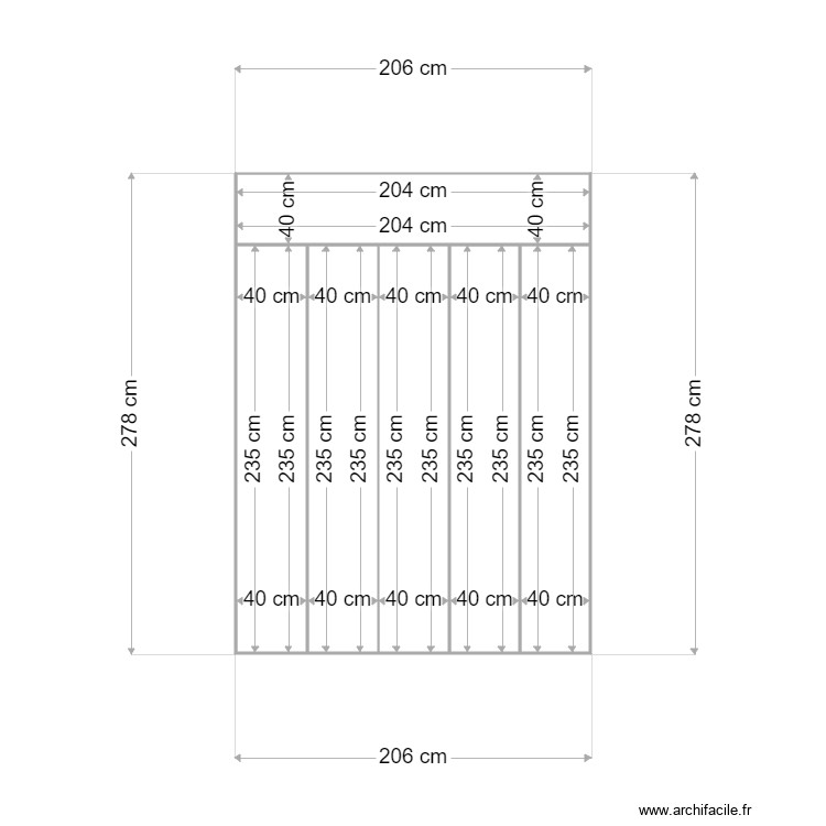 penderie coupe. Plan de 0 pièce et 0 m2