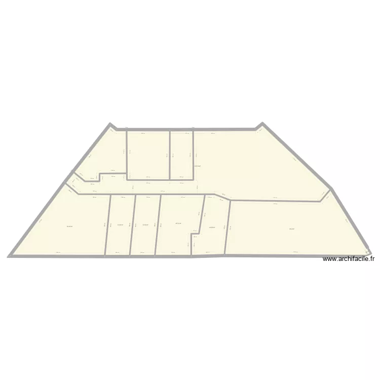 Jouy en Josas depart plan 361m&sup2; V2. Plan de 