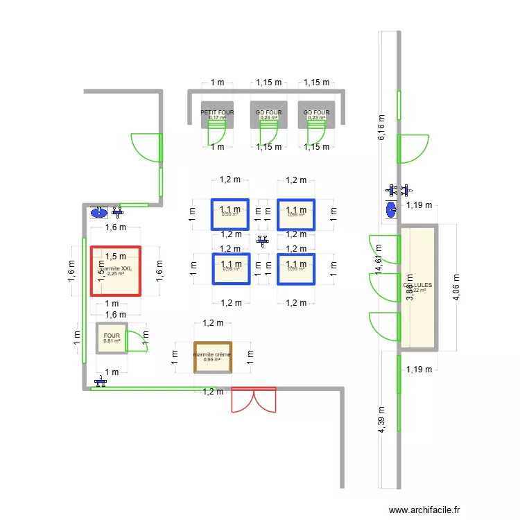 PROJET CUISINE. Plan de 0 pièce et 0 m2
