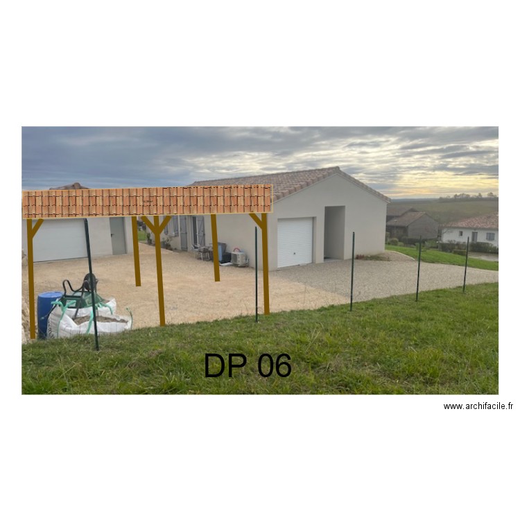carport. Plan de 0 pièce et 0 m2