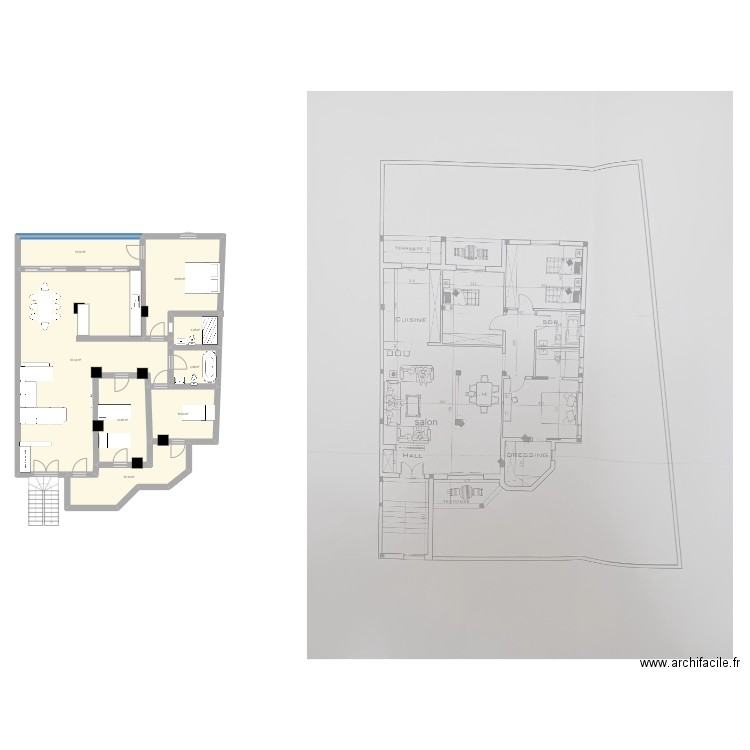 stt. Plan de 8 pièces et 144 m2