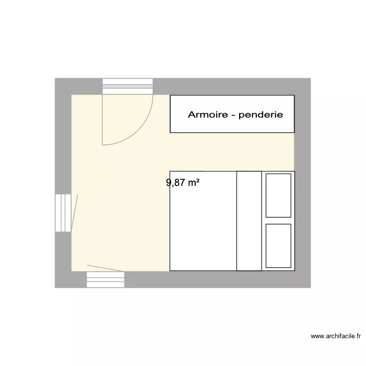 Chambre theophile sueur. Plan de 1 et 10 m² Chambre theophile sueur. Plan de 1 et 10 m²