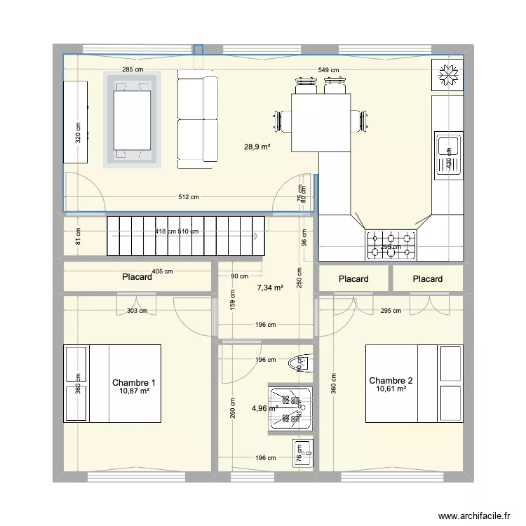Motte Brulon 2&egrave;me maison. Plan de 