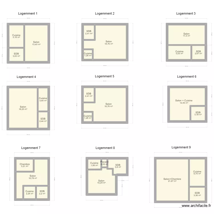 Plan log Honvault Emmanuel. Plan de 