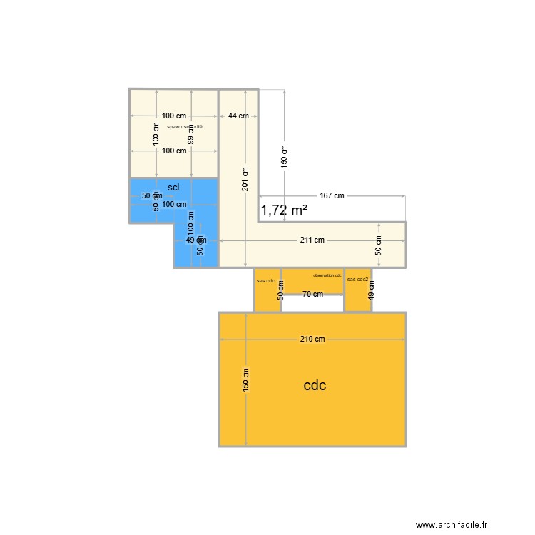 etage 2 scp roleplay. Plan de 7 pièces et 7 m2