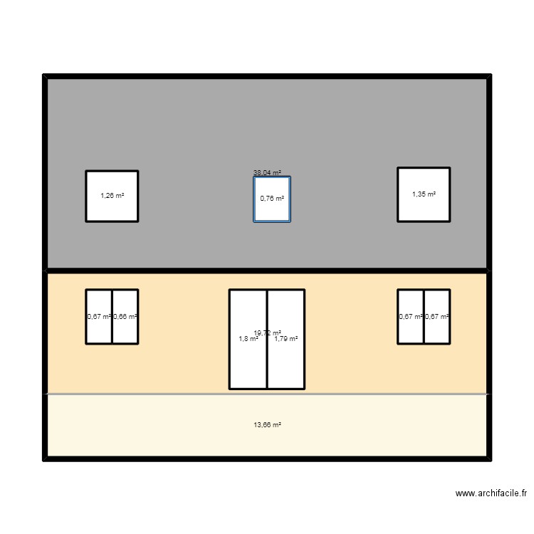 Plan coté maison. Plan de 0 pièce et 0 m2