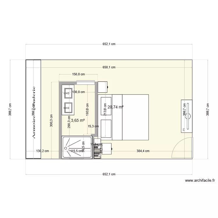 Chambre ami . Plan de Chambre ami . Plan de