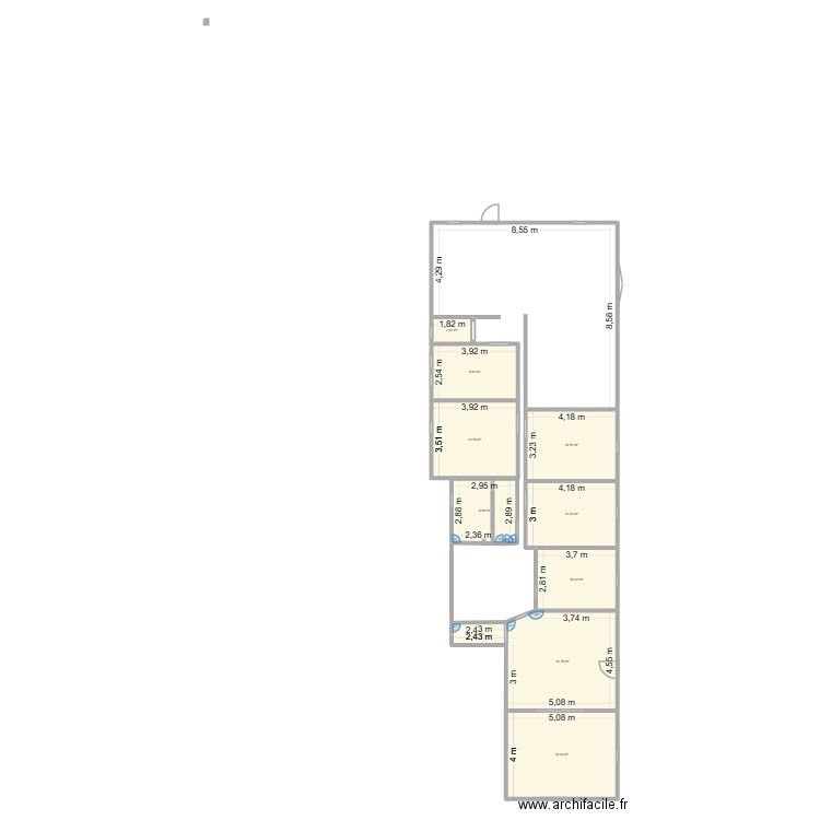 maison st germain. Plan de 10 pièces et 116 m2