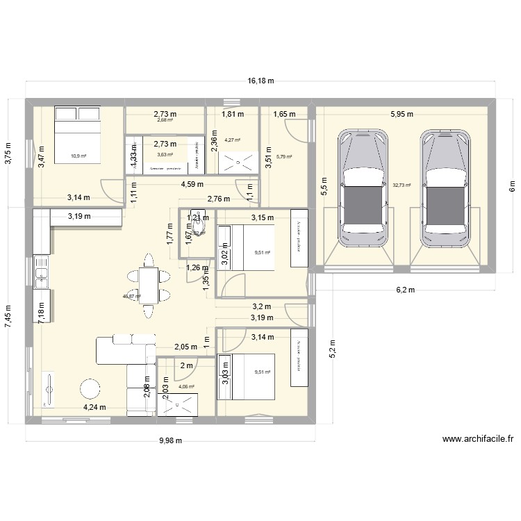 maison 2. Plan de 0 pièce et 0 m2
