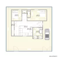 &eacute; chambres salon