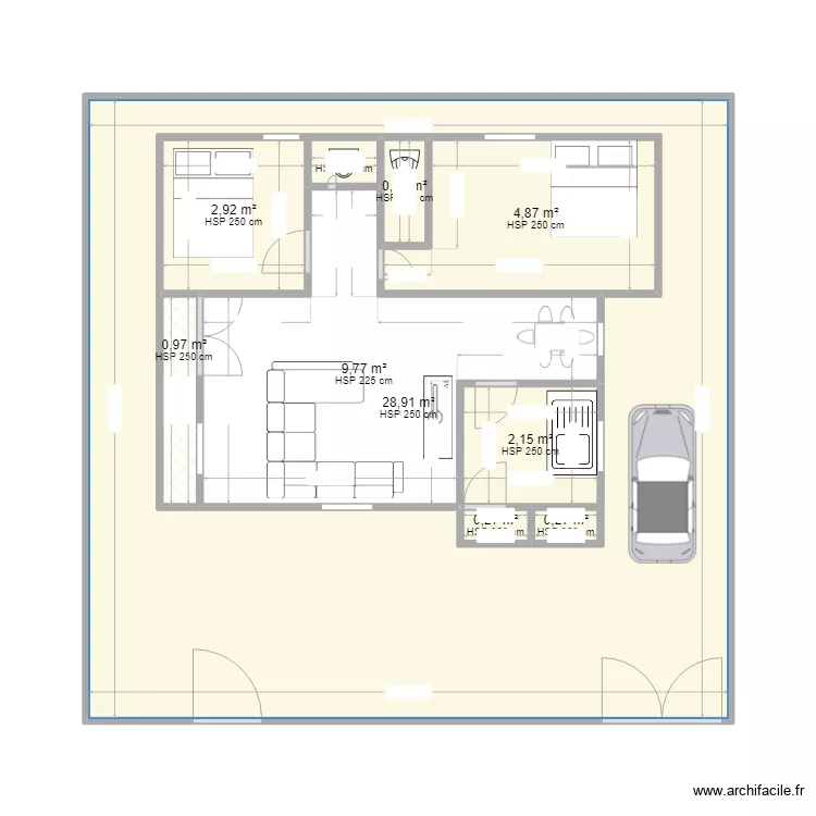é chambres salon. Plan de é chambres salon. Plan de