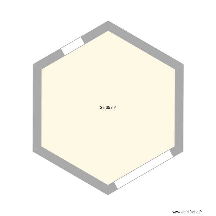 HEXAGONE. Plan de 0 pièce et 0 m2