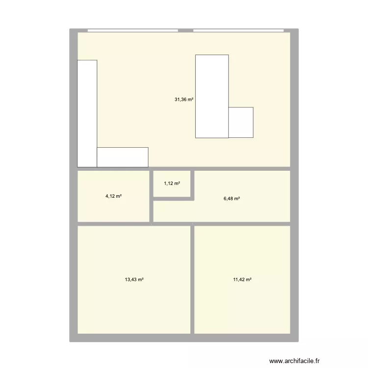 Idée. Plan de 6 et 68 m² Idée. Plan de 6 et 68 m²