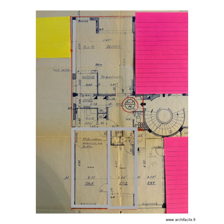projet 1. Plan de 2 pièces et 40 m2