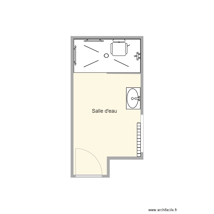 le moigne yvon après travaux. Plan de 1 pièce et 6 m2