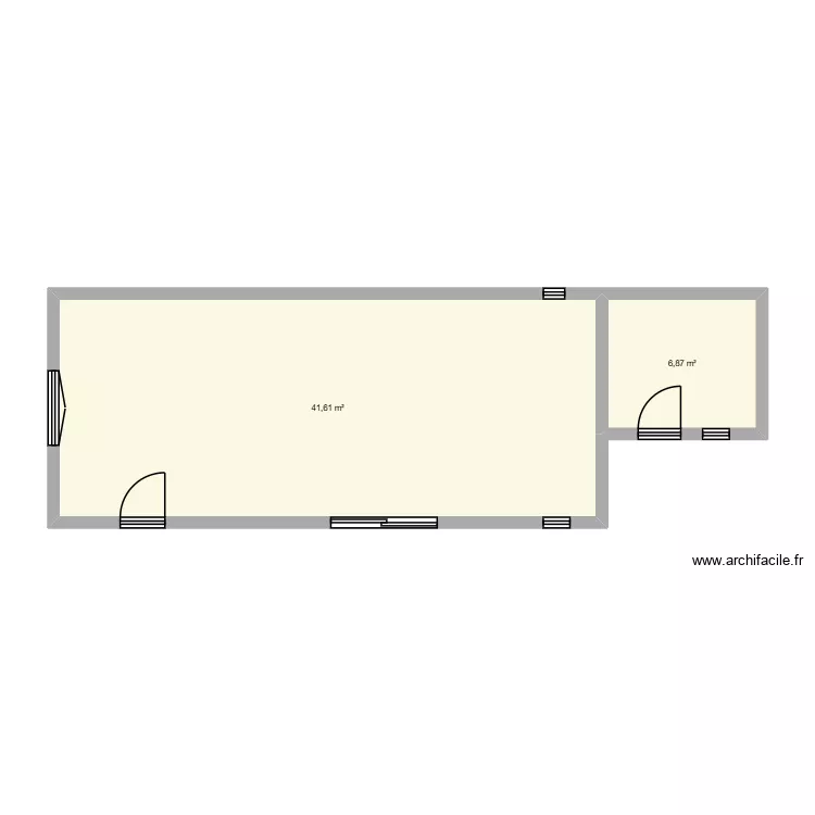 maison terrain. Plan de 2 et 46 m² maison terrain. Plan de 2 et 46 m²