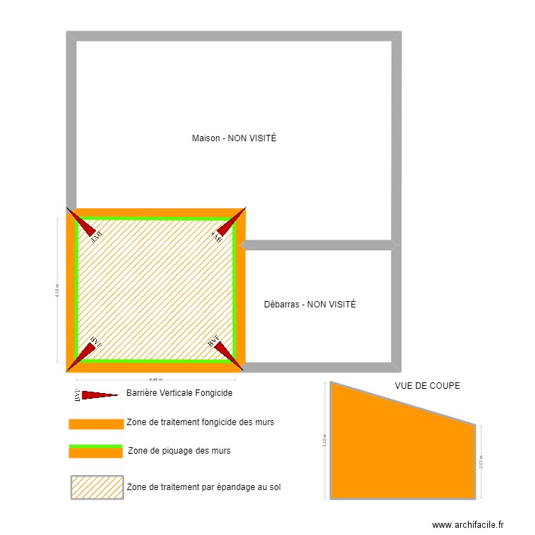 9 La Galussière - 44190 Gorges. Plan de 5 pièces et 87 m2