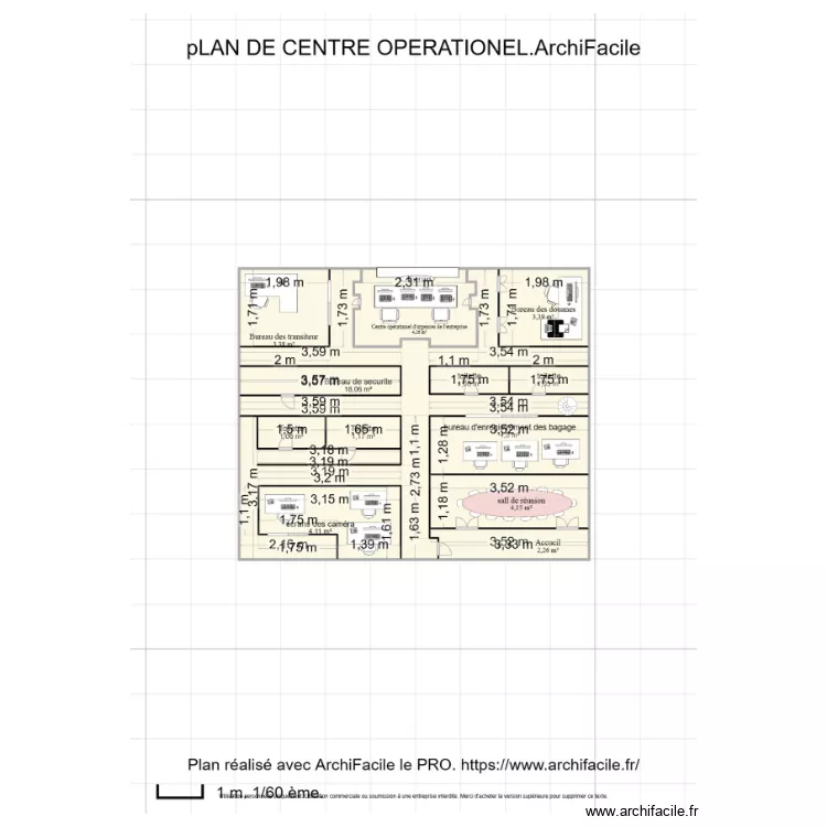 pLAN DE CENTRE OPERATIONEL. Plan de 