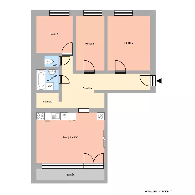 Rúžový pahorek 313 byt 9. Plan de 13 et 199 m² Rúžový pahorek 313 byt 9. Plan de 13 et 199 m²