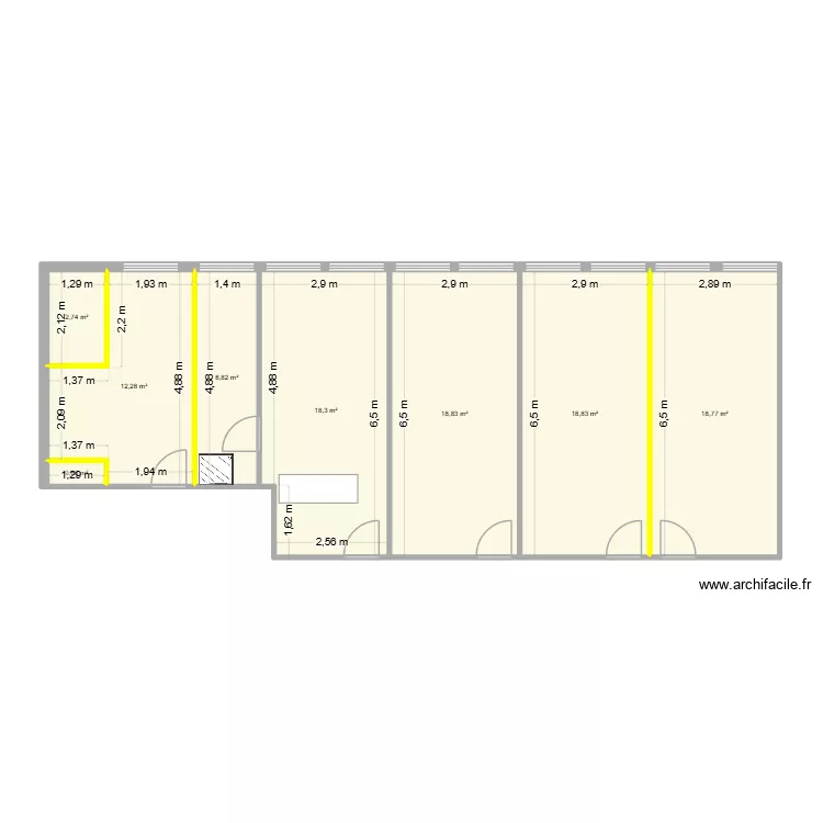 Paudex. Plan de 8 pièces et 97 m²