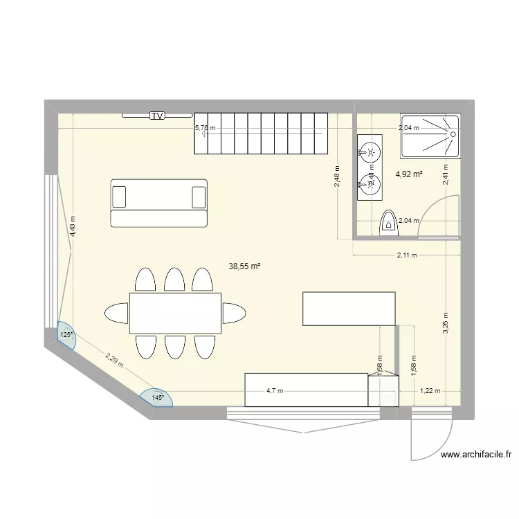 logement 1 rdch. Plan de 2 et 43 m² logement 1 rdch. Plan de 2 et 43 m²