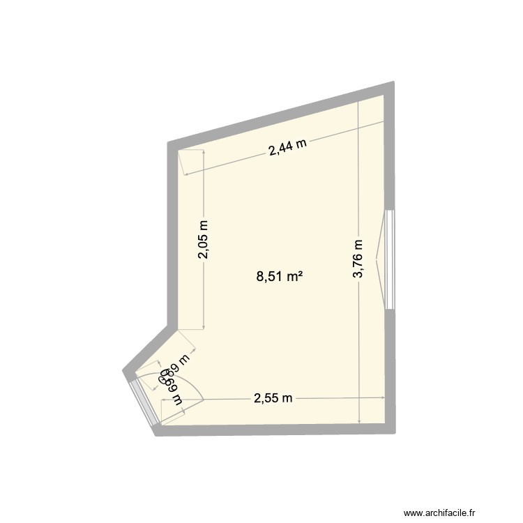 Chambre Gabriel. Plan de 0 pièce et 0 m2