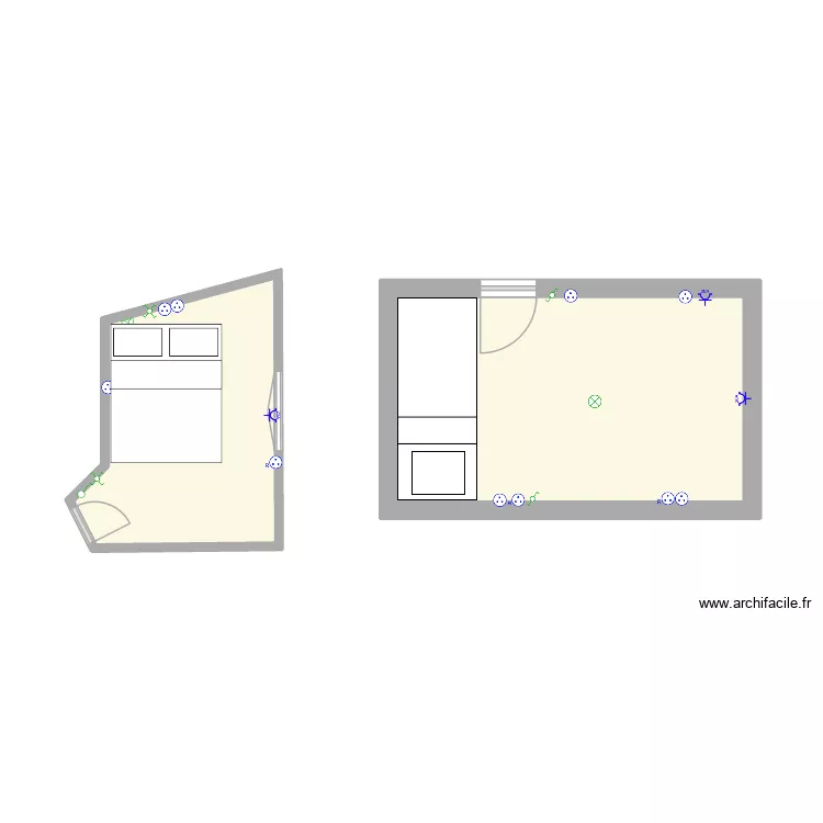 Chambre Gabriel. Plan de Chambre Gabriel. Plan de