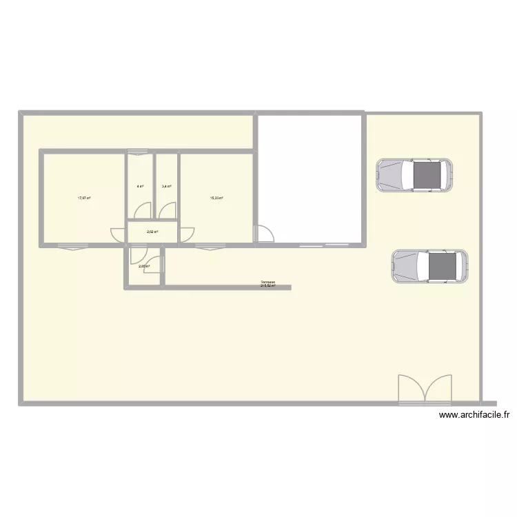 casa-1. Plan de 7 Pièces et 261 m²