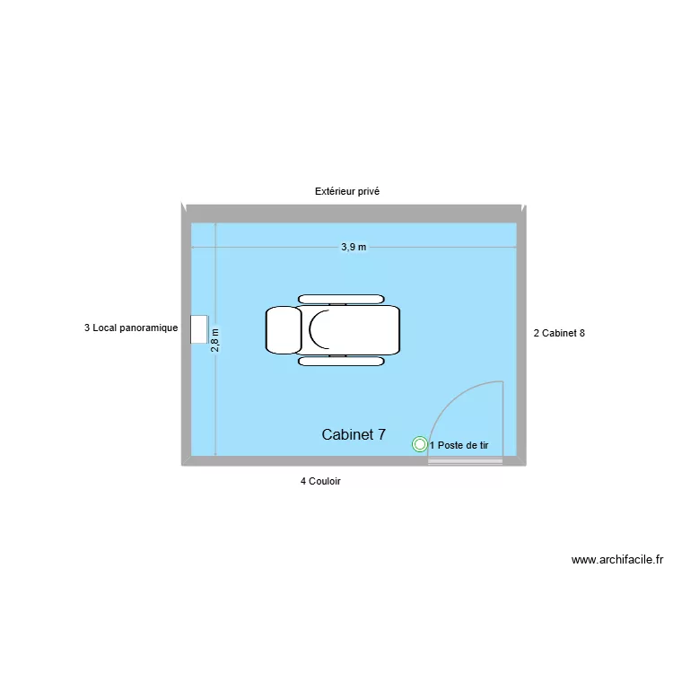 50682 Cabinet 7. Plan de 1 et 11 m² 50682 Cabinet 7. Plan de 1 et 11 m²