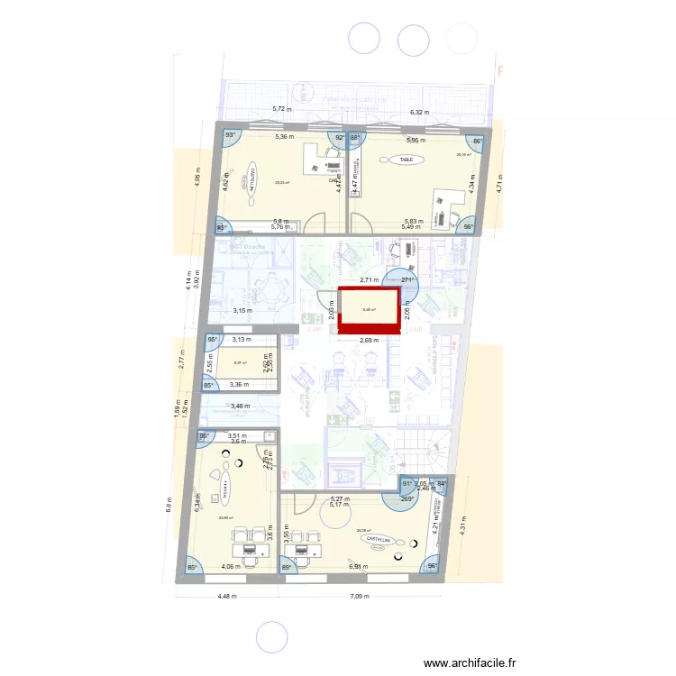 Dr SANANES V2. Plan de 6 et 114 m² Dr SANANES V2. Plan de 6 et 114 m²