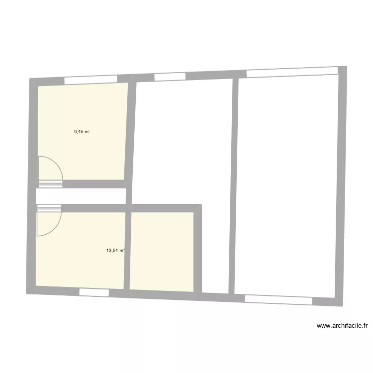 Projet 1. Plan de 2  et 23 m²
