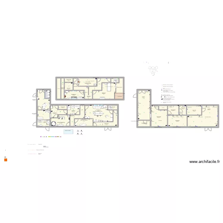 CIMETIERE TOURS VersionLibre2 mur. Plan de 30 pièces et 238 m²