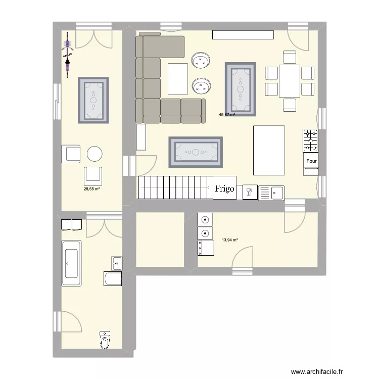 reno barci 1. Plan de 3 et 88 m² reno barci 1. Plan de 3 et 88 m²