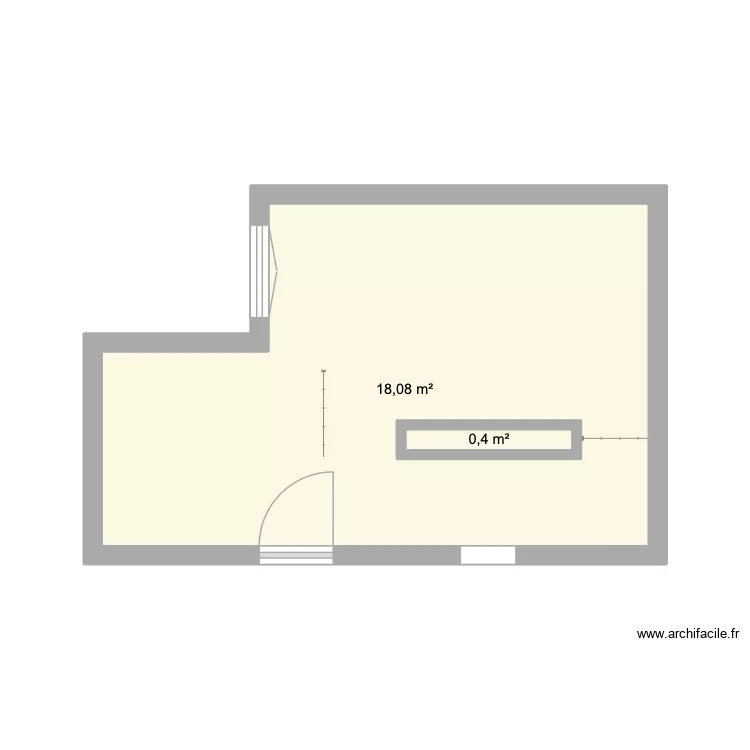 grenier 90 7ème. Plan de 2 Pièces et 19 m² grenier 90 7ème. Plan de 2 Pièces et 19 m²