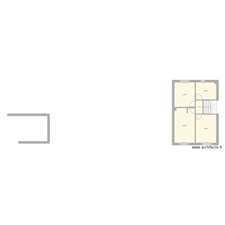 maison Morestel. Plan de 5 pièces et 41 m2