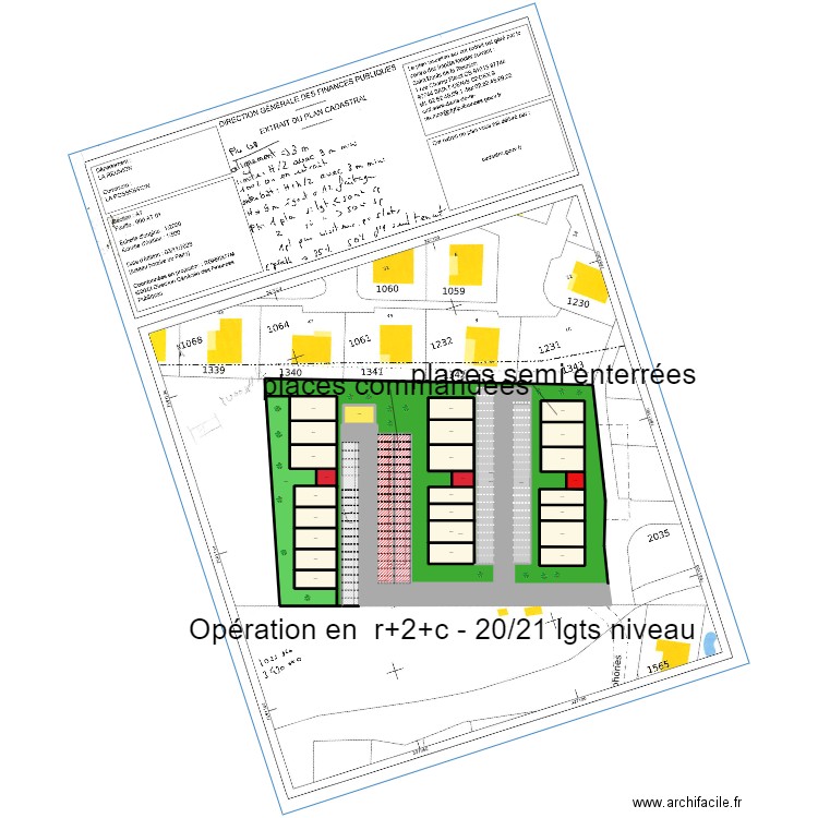 ste therese  LLI PLS . Plan de 34 pièces et 2872 m2