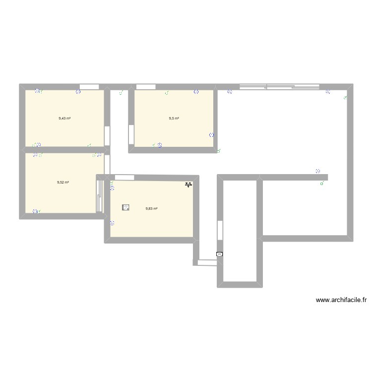 Travail archi facile. Plan de 0 pièce et 0 m2