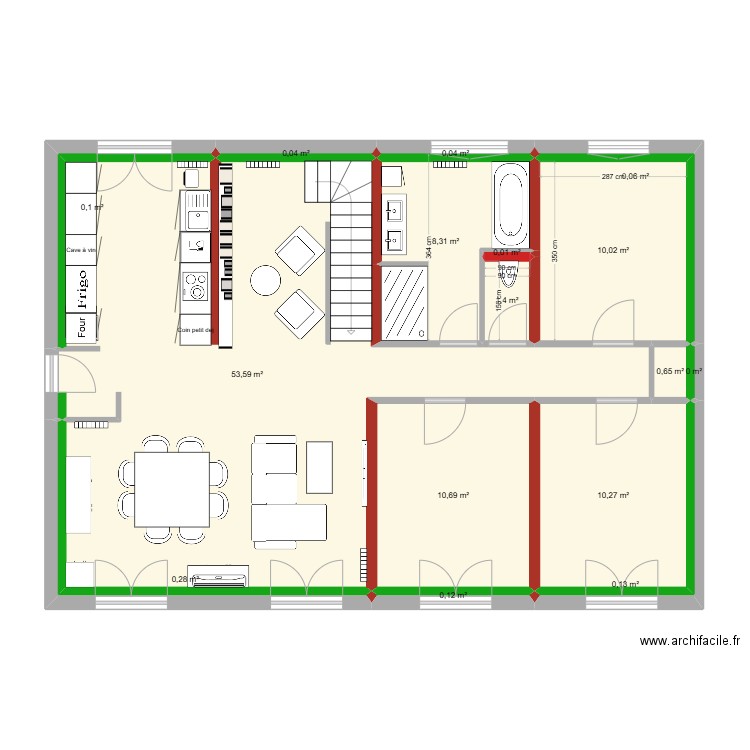 Malecroix 2. Plan de 16 pièces et 96 m2