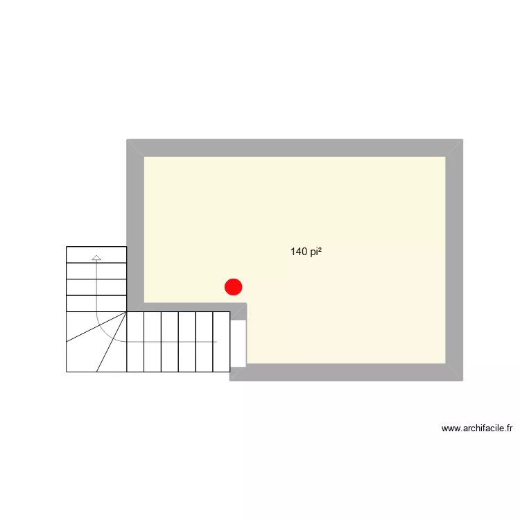 2e lennox nouveau. Plan de 1 pièce et 13 m²